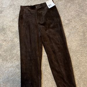Suede pants